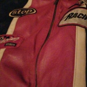 Custom made leather jacket